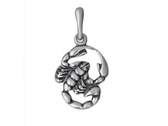 Серебряная подвеска Знак зодиака Скорпион